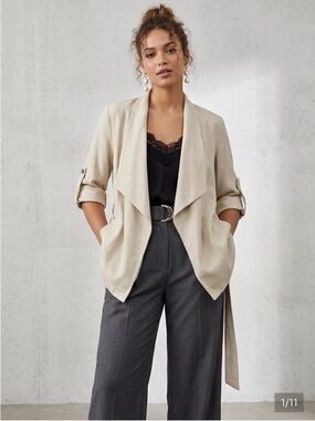 - Zara safari  jacket in beige size L